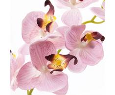 Orquídea Phalaenopsis MINA en maceta, tres ramas, rosa, 45 cm - Planta artificial / Orquídea sintética - artplants