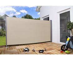 Toldo lateral 'Pro' Privacidad Protección solar Protección contra viento varios tamaños y colores - beige, 160 x 300