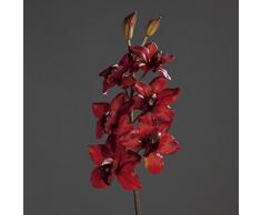 De la orquídea-Cymbidium colour rojo 80 cm arte flor de ppp