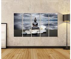 Cuadro Cuadros Impresión sobre lienzo - Formato Grande - Cuadros modernos Fuente de Buda Zen