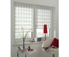 Gardinia 33912 Easyfix doble estor 75 x 150 cm cuadros, blanco