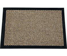 ID mate 9015010 Cahors/Florac Alfombra-Felpudo fibra de polipropileno y PVC, 150 x 90 cm x 0,67, marrón, 90 x 150 cm
