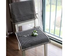 EFRC Todo algodón temporadas tejer el asiento de la silla cubre comedor silla Cojín amortiguador correas cojín de silla de oficina puede ser máquina lavada ,5