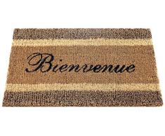 ID mate 457522 Natte Triple alfombra Felpudo fibra coco Beige 75 x 45 x 2,20 cm