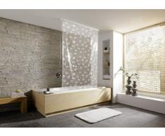 Kleine Wolke 3321114747 - Cortina de ducha enrollable para cassette vacío de Kleine Wolke (128 x 240 cm), diseño de conchas, color blanco