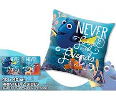 Kids Euroswan Cojín de 40 Estampado Buscando a Dory, Algodón, Multicolor, 25x20x7 cm