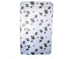 Tapete Cambiador con Estampado de Vaca Negro y Blanco