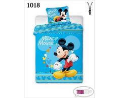 Juego de cama infantil, 2 piezas, 100 x 135, 40 x 60, diseño de Disney 1018 Minnie Mouse