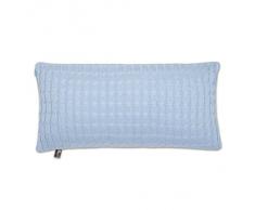 Bebé solo 131620 trenzado cojín de punto Plain cojín con relleno 60 x 30 cm, azul