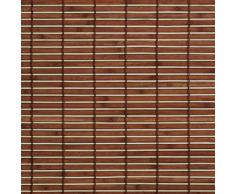 Madera con estor enrollable, madera enrollable para ventanas y puertas braun B L 120 cm x 170 cm