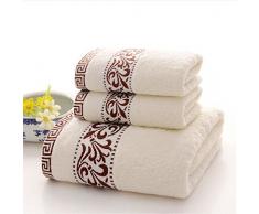 Juego de toallas danmo textiles para el hogar toalla de baño toalla Hombres & Mujeres Tres hojas algodón grueso suave agua cabello seco toalla toalla toalla toalla toalla de baño * 2 + * 1