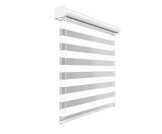 Victoria M - Estor doble enrollable (para ventanas y puertas) 140 x 175 cm, blanco