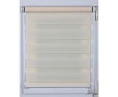 Prakto 6584 - Estor doble (61 x 150 cm), color crema