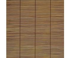 Persiana de bambú para ventana con tracción lateral - 60cm x 160cm, árbol de cereza