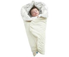 Wallaboo Leaf - Manta para bebé ultra suave, color beige