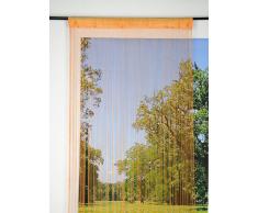 Lovely Casa R56487004 FIL - Cortina de hilos 140X240 100% PE 100% Coton, Naranja