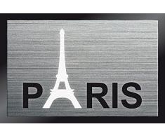 ID, 4060 Decoregions Paris-Alfombra de poliamida-Felpudo fibra de coco y PVC, 60 x 0,67 x 40 cm