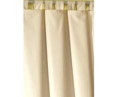 Fashion-and-Joy - Cortina opaca (de microfibra, con superficie plisada y ojales de tela), disponible en varios colores