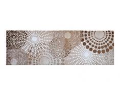 Alfombrilla LifeStyle 100901 Puntos, alfombra antideslizante y lavable, ideal para el armario, la cocina o el dormitorio, 50 x 150 cm, beis / blanco