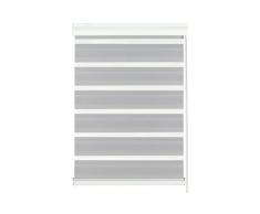 Gardinia 30188 - Estor de doble rollo (120 x 160 cm, carcasa superior de aluminio), color gris