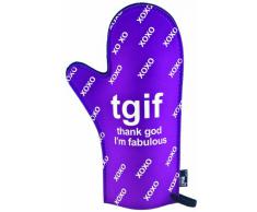 Boxer Gifts - Guante para horno, diseño con texto Thank God Im Fabulous