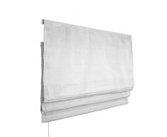 VICTORIA M Estor plegable / cortina plegable paqueto - Klemmfix (fijación sin taladrar) 120 x 240cm, blanco