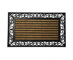 Oryx 5291035 - Felpudo fibra coco y goma rayas 45x75 cm