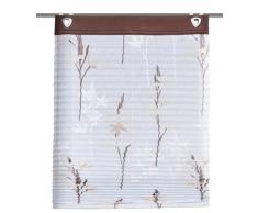 Home Fashion 91243-611 - Estor plisado (con ganchos, estructura de lino, 140 x 45 cm), diseño estampado