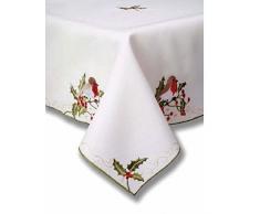 Navidad Robin Mesa Lino - Mantel, Camino De Mesa, Servilleta, Manto Alfombra larga, Servilleta o Posavasos - Table Cloth 34
