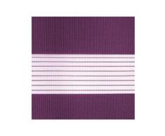 Victoria M Duo Klemmfix - Estor doble (fijación sin perforar), color púrpura, tamaño 60 x 150 cm