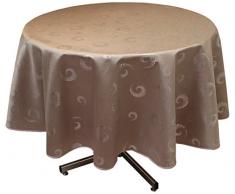 Mantel redondo SPIRALES gris topo