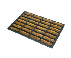 JVL 02-170 Tuffscrape - Felpudo de goma y fibra de coco (40 x 60 cm, para interiores y exteriores)
