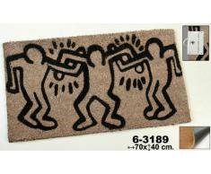 DonRegaloWeb - Felpudo de fibra de coco decorado con bailarines en color beige