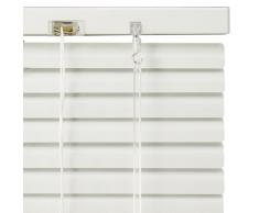 Liedeco - Persiana de aluminio, color blanco, blanco, 60 x 130 cm