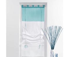 Estor visillo derecho (60 cm) Bicolor Azul