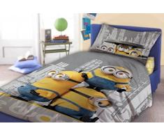 Minions de almohada para cama infantil de funda de edredón de 140 x 200 cm y funda de almohada de 70 x 90 cm "le de Buddy"