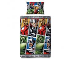 Infantil/Niños Marvel Avengers Assemble Edredón Reversible/Conjunto De Funda Nórdica - Multicolor, Cama Indivdual