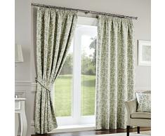 Dreams n Drapes cortinas plisadas Curtina Oakhurst Curtains_P, azul pastel, 46x90