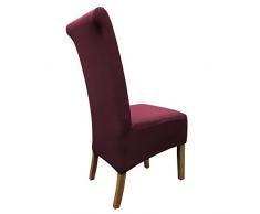 SCHEFFLER-HOME Emma Fundas de sillas 2 piezas, estirable Cubiertas de la sillas, Spandex Protecdor moderna slipcover, Cubierta de la silla de la decoración de la tela lycra con banda elástica para un ajuste universal, bielástico