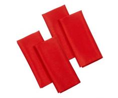 Casual Dining 87609 - Servilleta de tela, 16 pulgadas x 16 pulgadas (40cm x 40cm), color rojo