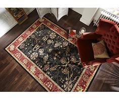 Ziegler Arak Heavy Oriental tradicional clásico diseño persa Negro Óxido área de alfombra en 6 tamaños, 80 x 150 cm (2'6'' x 5')