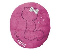 NICI - Cojín Love, peluche ovalado, color rosa, 36x40cm (39196)