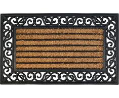 ID mate 4575 Coral 85016 rectangular natural alfombra Felpudo fibra coco/caucho Beige 75 x 45 x 1,8 cm)