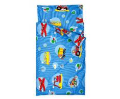 Kindertraum 520853085331 - Juego de cama infantil, diseño de vehículos, 40/60 y 100/135 cm 583
