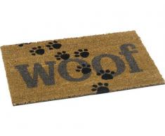 De fibra de coco Felpudo mural de 40 x 60 cm, diseño de perros de patas, con diseño de perro, rascadores, con, alfombrilla, la suciedad de la alfombrilla