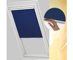 Velux DKL - Estor para VL Y21 en plástico color azul 2055/UNI Premium con rieles de aluminio páginas/los rieles Y21 2055s - También válido para Vu/VKU - Tamaño Y21