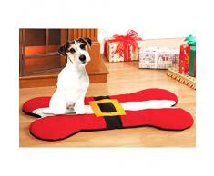 chendongdong New cute cartoon animal perro para Navidad clásico huesos formas hogar decoración mascota perro alfombrilla de 95 * 56 cm