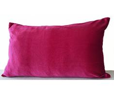 Fundas de cojín de terciopelo en color naranja, verde, azul, rosa, marrón, verde de terciopelo y lino beige - sofá - funda para cojín de sofá cojín Lumbar - 30 x 50 - funda para cojín de terciopelo - - - - aniversario de
