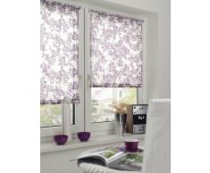Gardinia 33024 Easyfix Decor - Estor (120 x 150 cm, para pegar o montar), diseño de plantas, color violeta