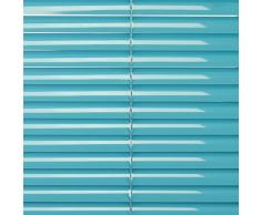 Liedeco - Persiana de aluminio, de Blue Lagoon, metal, azul, 120X160 CM